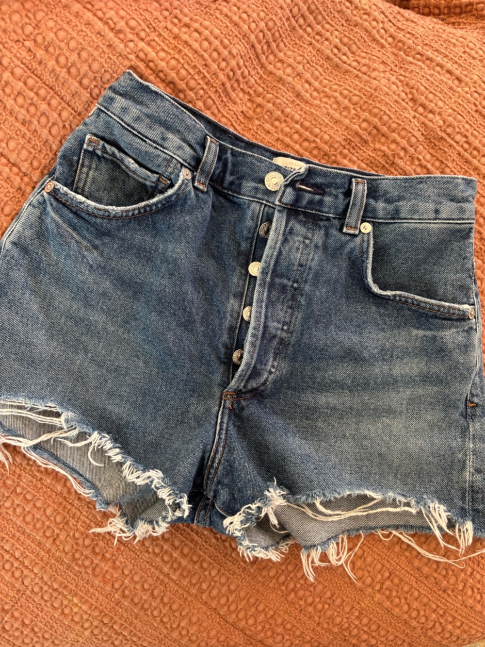 Citizens Of Humanity Distressed Denim Shorts (Kaia)
